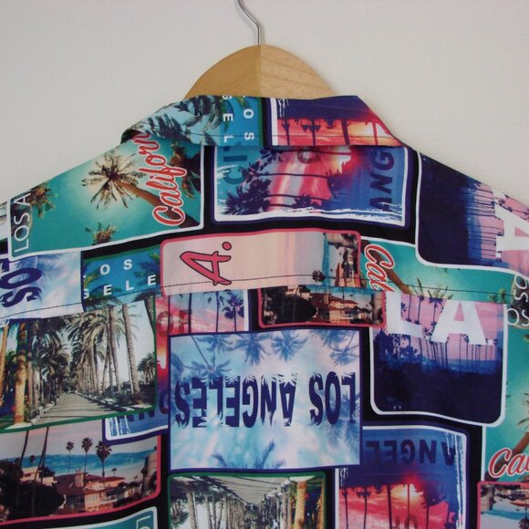 Boardsports Graphic Shirt Los Angeles California Hawaiian Palm Trees NEW NWT - Picture 11 of 12